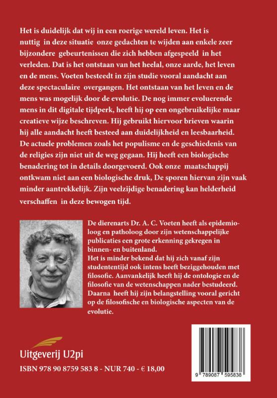 Achterkant van De diersoort mens onderweg