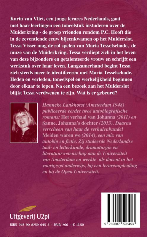 Achterkant van De muze van de Muiderkring