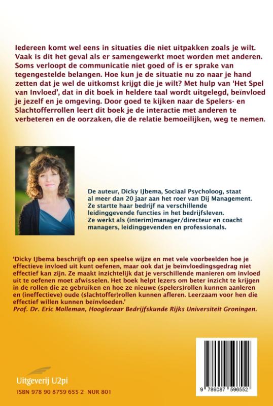 Achterkant van Spelen met invloed