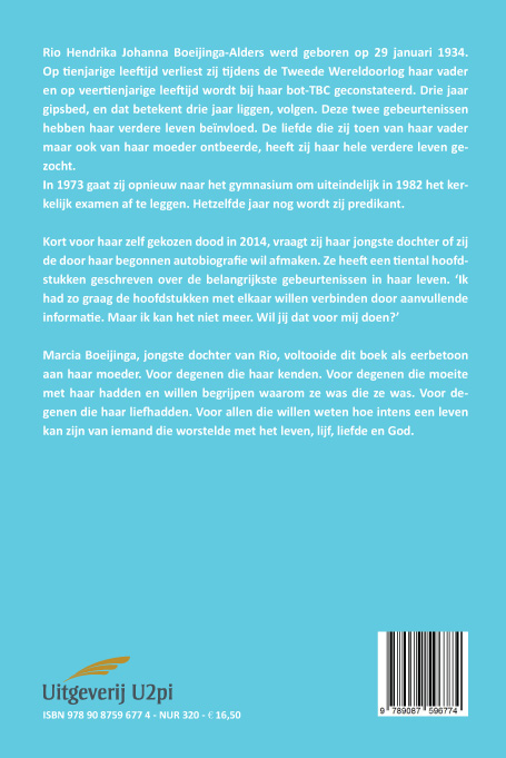 Achterkant van Maria op de blauwe steen, omdat ik morgen sterven moet
