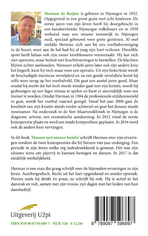 Achterkant van Dansen met nieuwe knieën