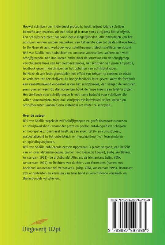 Achterkant van De muze zit aan