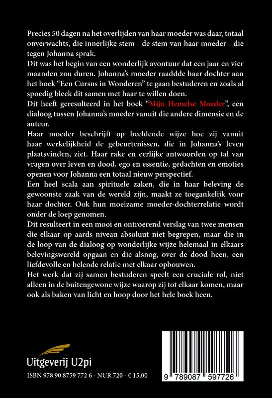 Achterkant van Mijn hemelse moeder