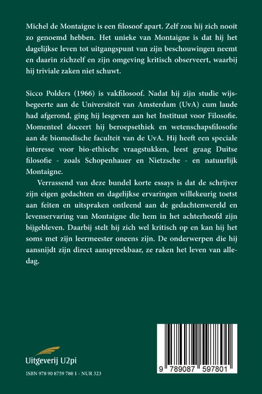 Achterkant van Met Montaigne in het achterhoofd