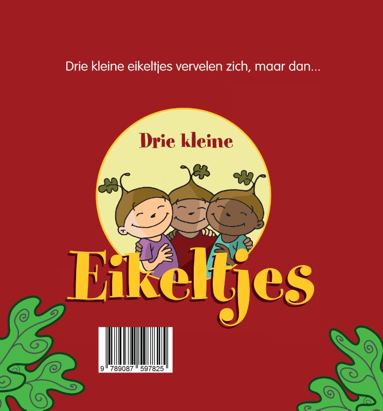 Achterkant van Drie kleine eikeltjes