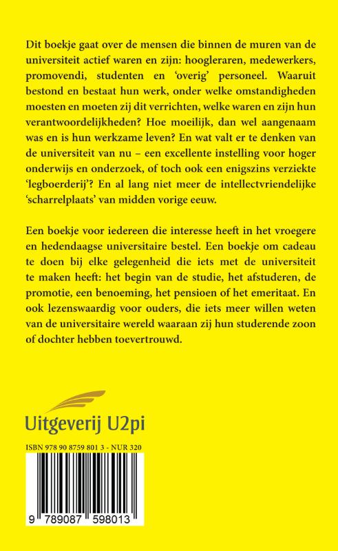 Achterkant van Quo Vadis Alma Mater