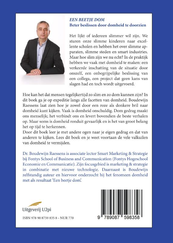Achterkant van Een beetje dom