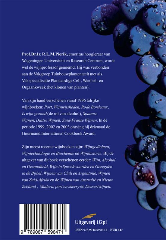 Achterkant van Zuid-Franse wijnen