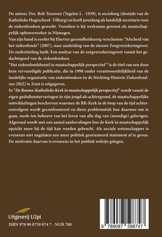 Achterkant van De Rooms-Katholieke Kerk in maatschappelijk perspectief