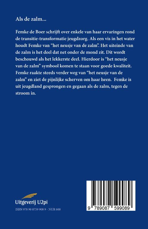 Achterkant van Als de zalm...