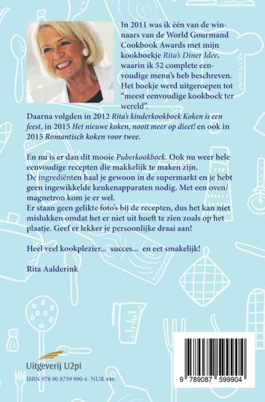 Achterkant van Het puberkookboek