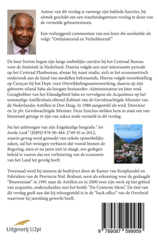 Achterkant van De - niet zo - contente mens