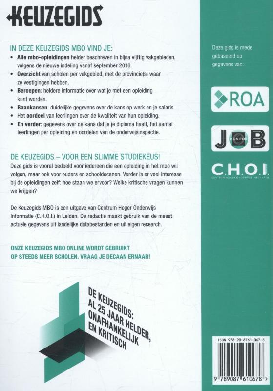 Achterkant van 2017 MBO