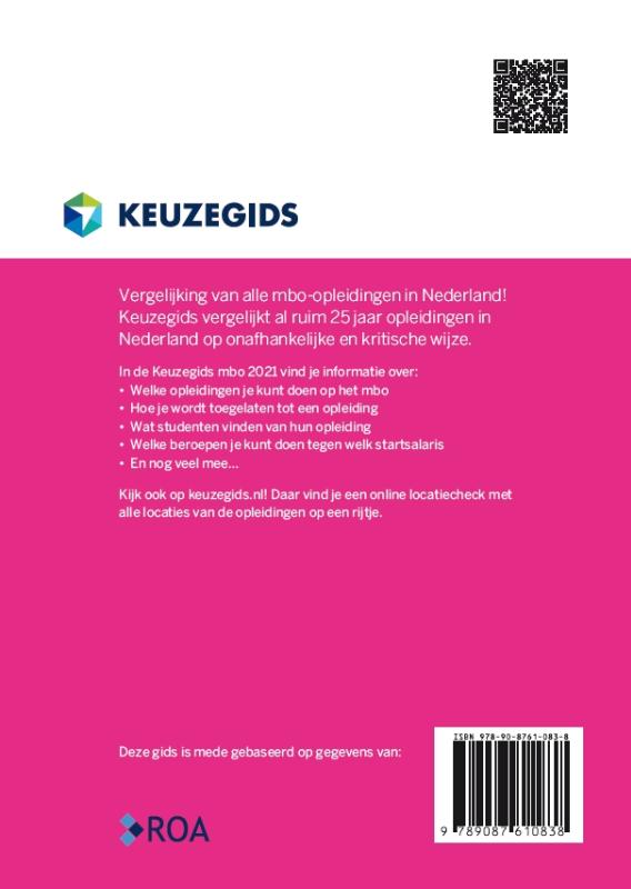 Achterkant van Keuzegids mbo 2021
