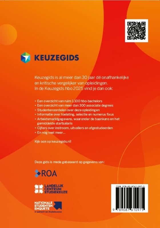 Achterkant van Keuzegids hbo 2025