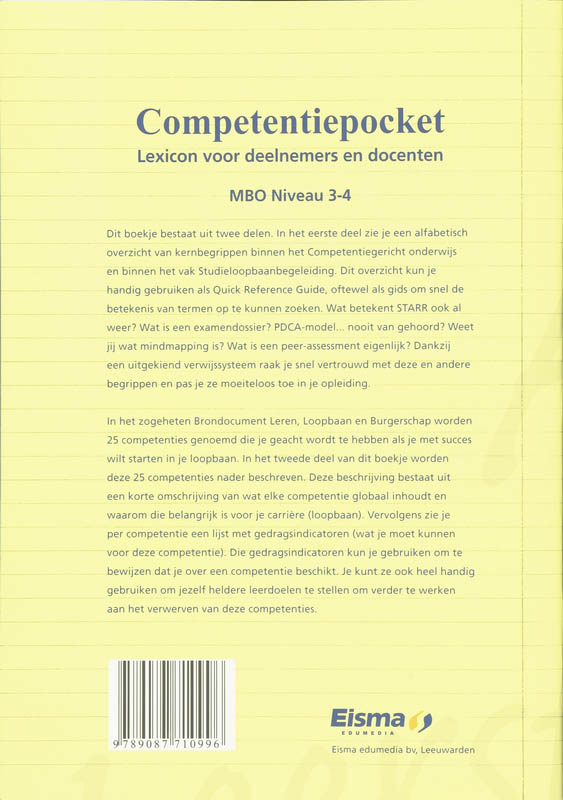 Achterkant van MBO niveau 3-4