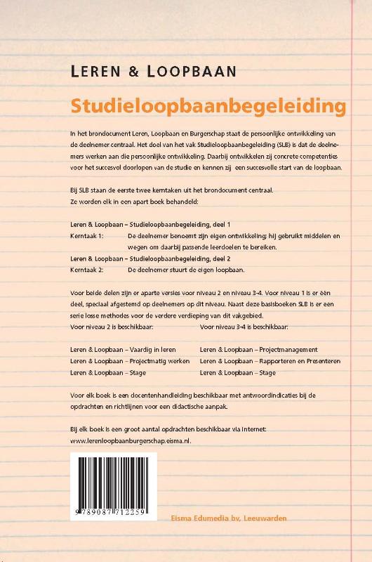 Achterkant van MBO Niveau 2 deel 1