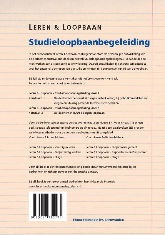 Achterkant van Leren en Loopbaan