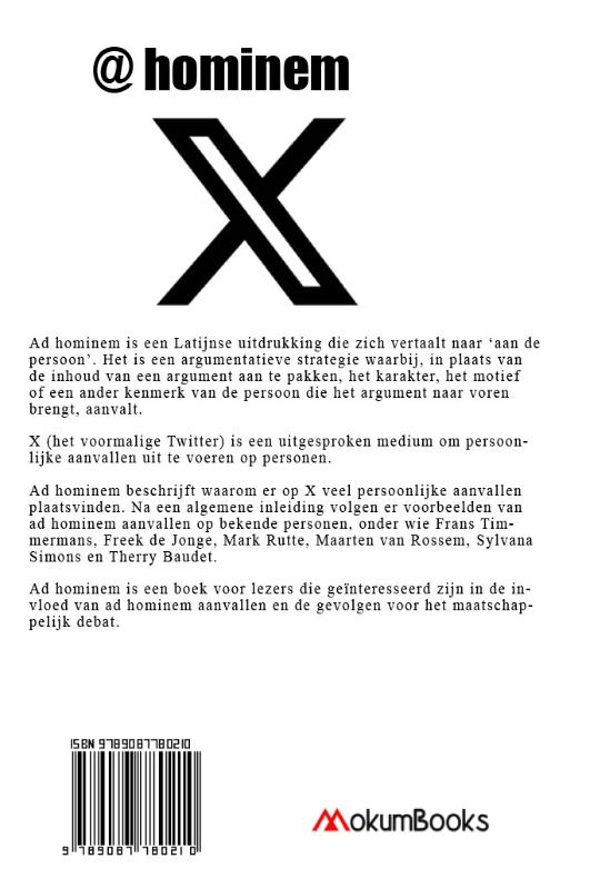 Achterkant van Ad Hominem