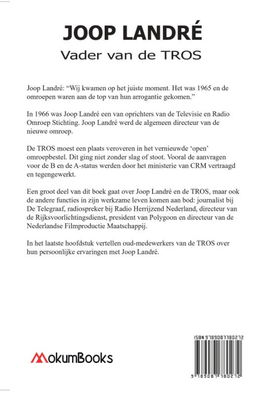 Achterkant van Joop Landré