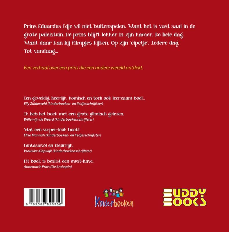 Achterkant van Prins Eduardus Edje Eipetje