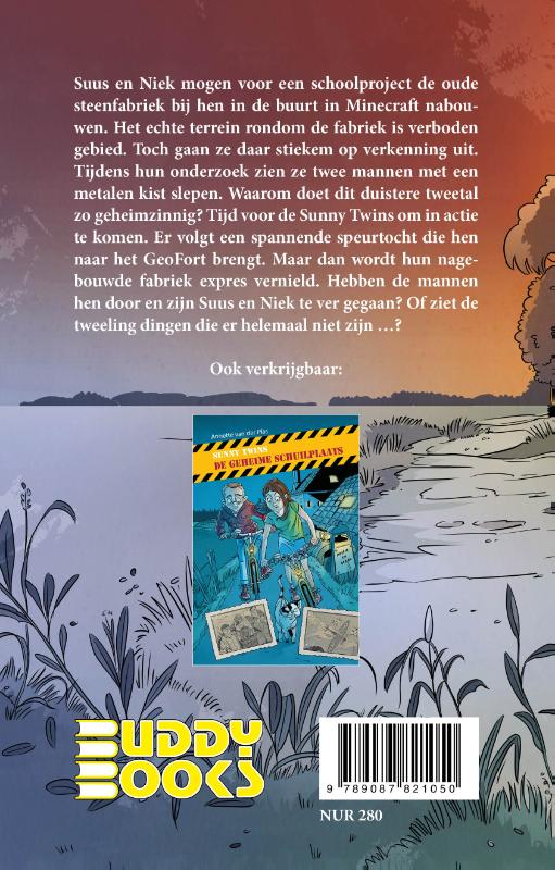 Achterkant van Sunny Twins - Gevaar rond de steenfabriek