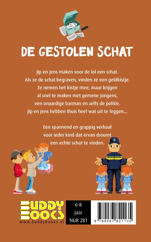Achterkant van De gestolen schat