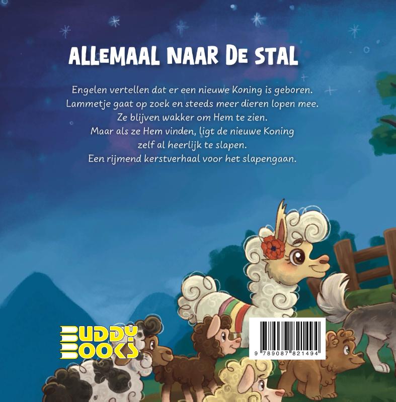 Achterkant van Allemaal naar de stal