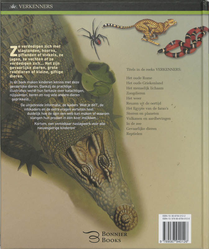 Achterkant van Gevaarlijke dieren
