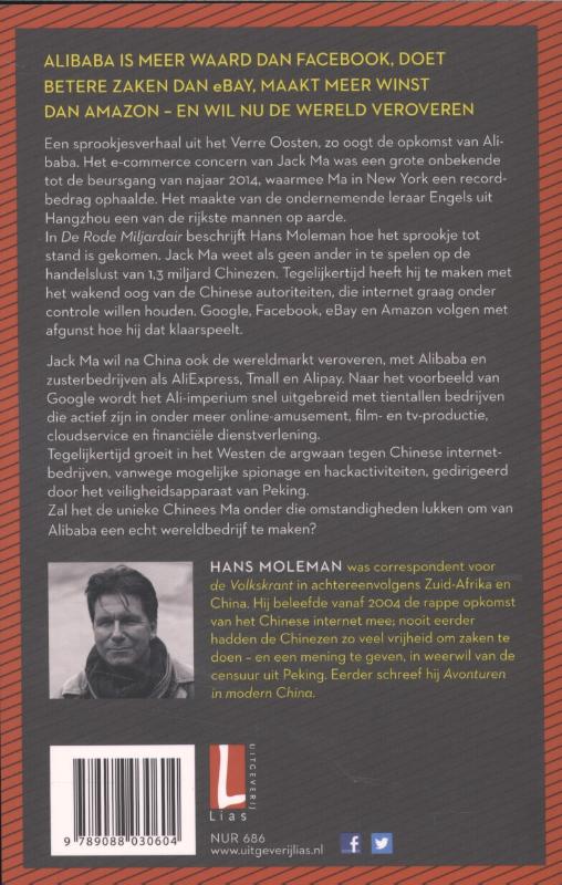 Achterkant van De rode miljardair