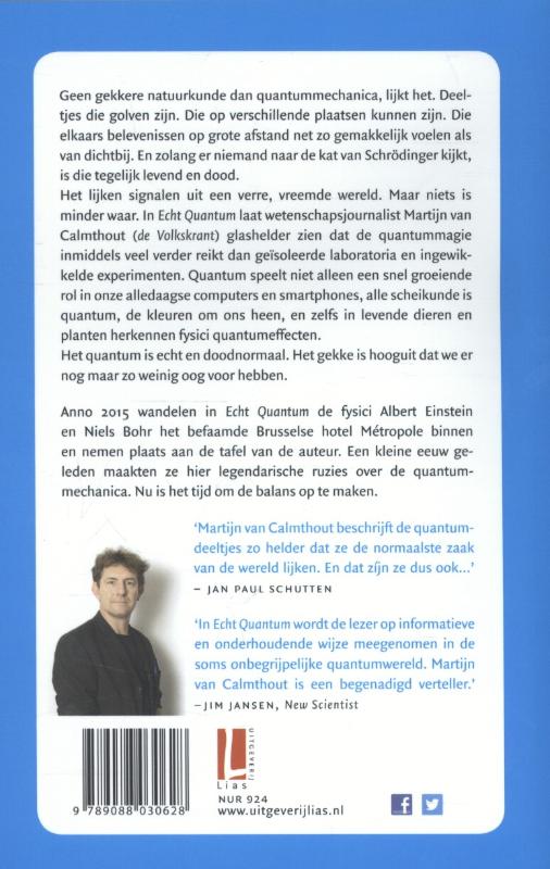 Achterkant van Echt quantum