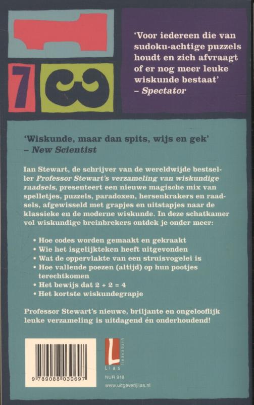 Achterkant van Professor Stewart's schatkamer vol wiskundige uitdagingen