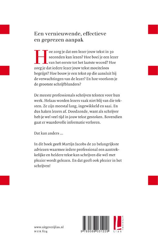 Achterkant van Teksten die wél worden gelezen
