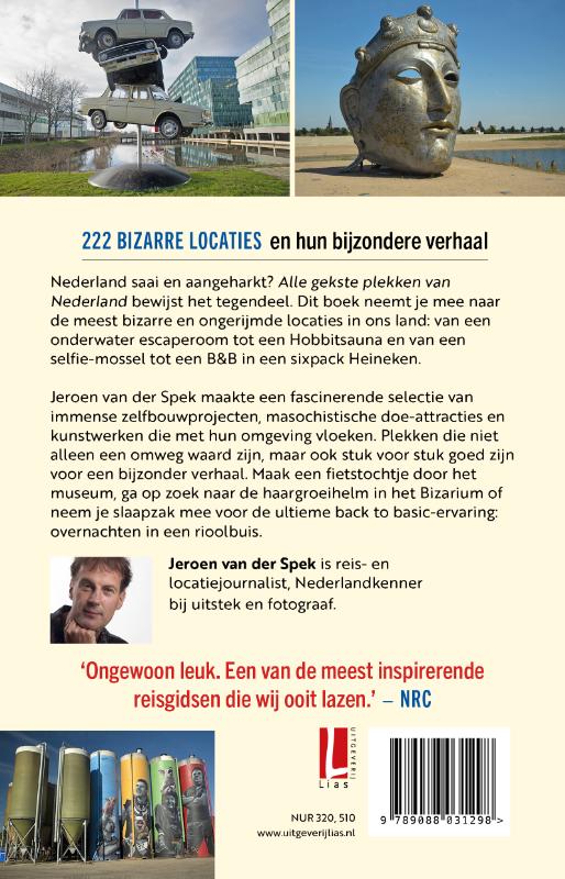Achterkant van Alle gekste plekken van Nederland