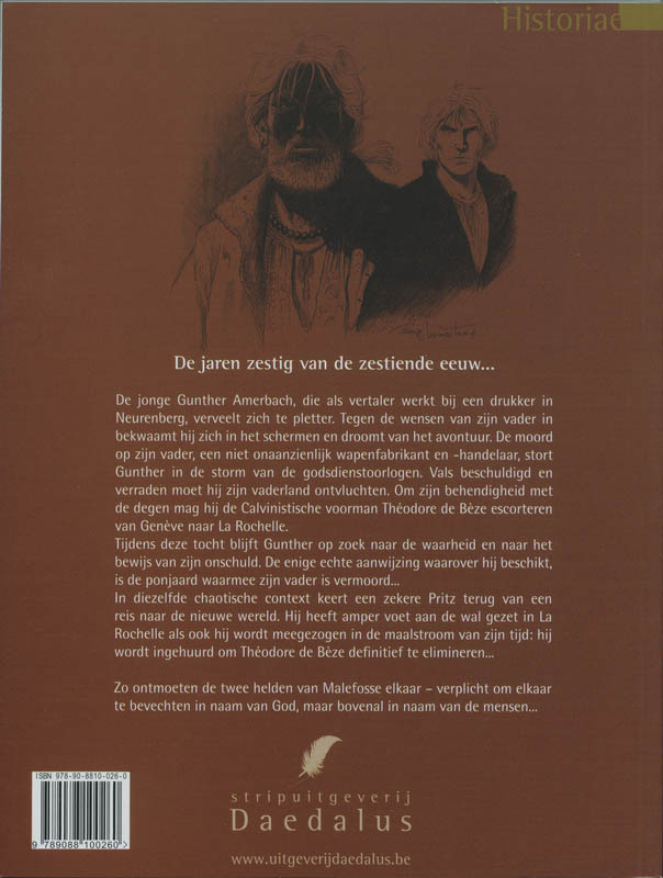 Achterkant van Het escorte