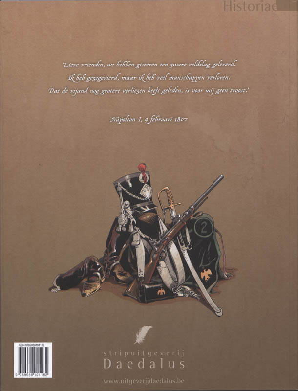 Achterkant van Herinneringen aan de Grande Armée