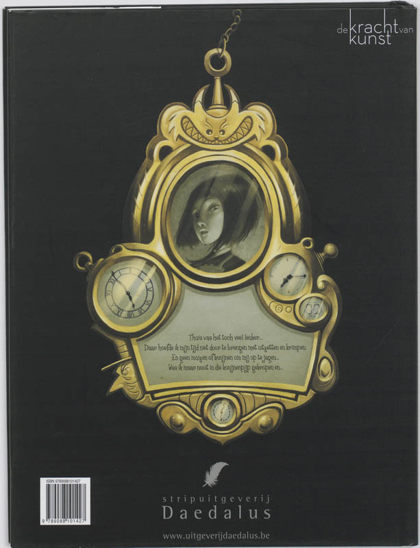 Achterkant van Alice in Wonderland