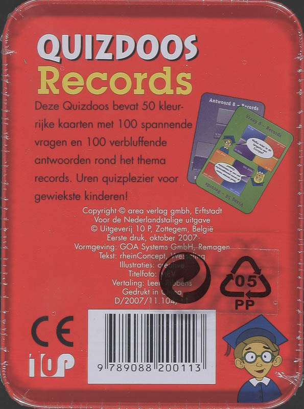 Achterkant van Records