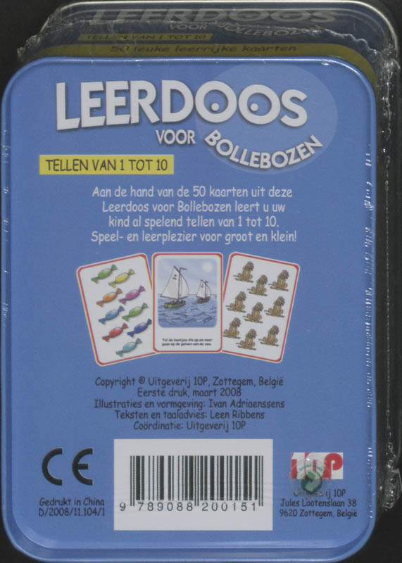 Achterkant van Tellen van 1 tot 10