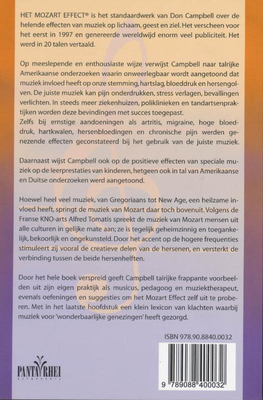 Achterkant van Het Mozart Effect