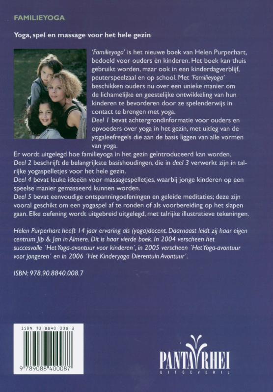 Achterkant van Familieyoga