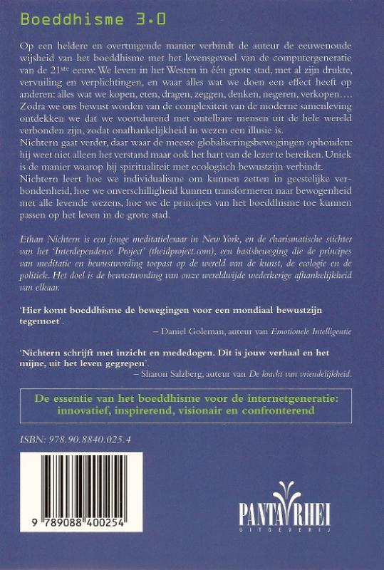 Achterkant van Boeddhisme 3.0