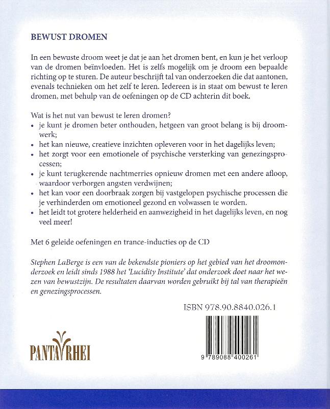 Achterkant van Bewust dromen