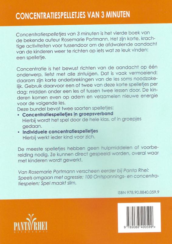 Achterkant van Concentratiespelletjes van 3 minuten