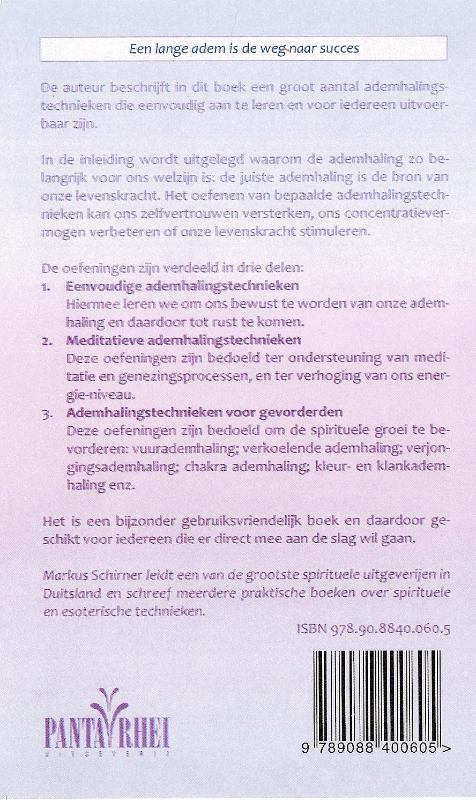 Achterkant van Ademhalingstechnieken