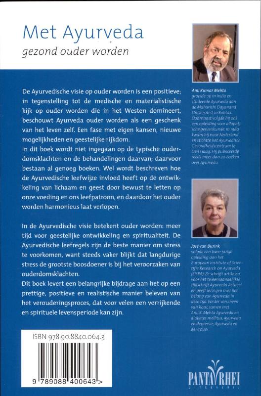 Achterkant van Met Ayurveda gezond ouder worden