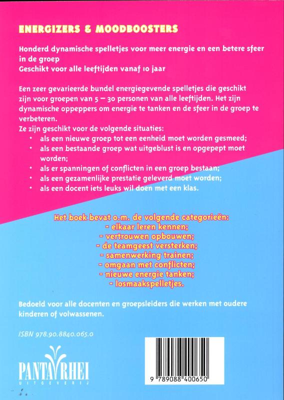 Achterkant van Energizers en Moodboosters