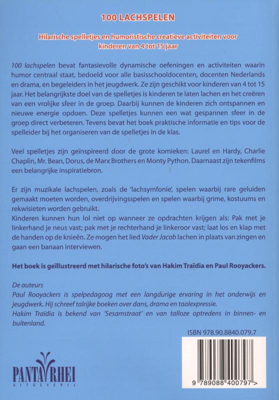 Achterkant van 100 lachspelen