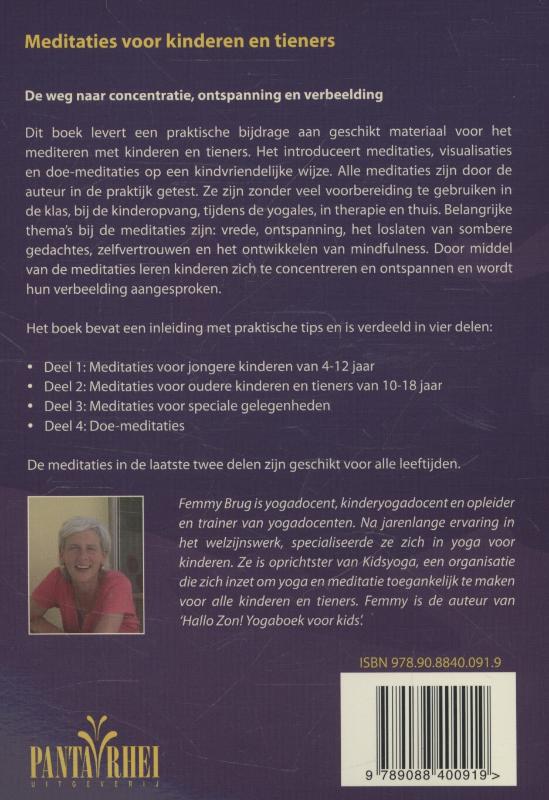 Achterkant van Meditaties voor kinderen en tieners