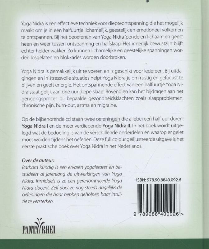 Achterkant van Yoga Nidra